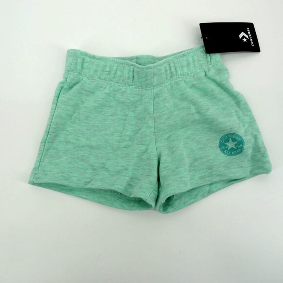 Converse Girls Ocean Mint Heather Shorts Size 5 NWT $20 - Picture 1 of 3
